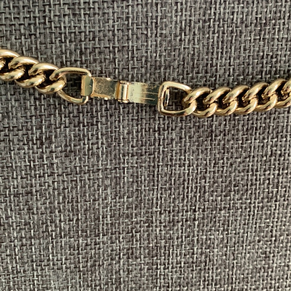Vtg Gold Tone Long Chain Necklace marked “Western Germany” 53” - Picture 5 of 6